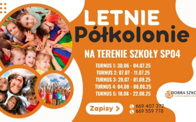 Półkolonie w Bydgoszczy – 5 turnusów – Lato pełne przygód