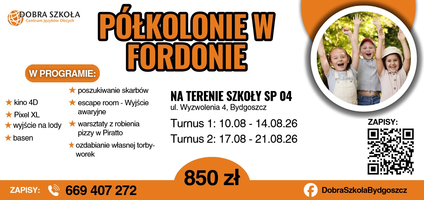 PÓŁKOLONIE W FORDONIE PÓŁKOLONIE W FORDONIE